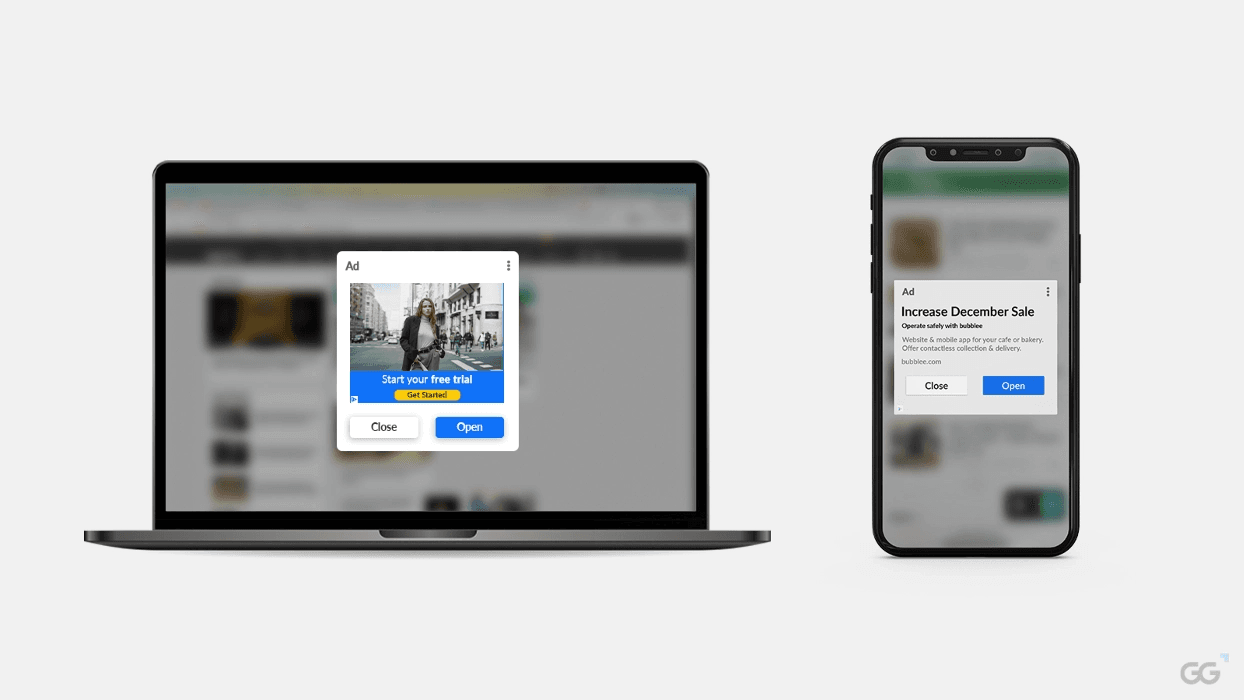 Example of Interstitial ads
